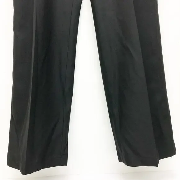 Burberry Mens Wool Pleated Dress Pants EU 52 US 36 Black Classic Trouser